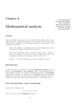 Mathematical analysis