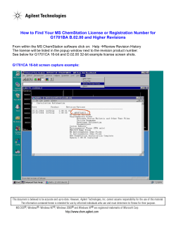 How to Find Your MS ChemStation License or Registration
