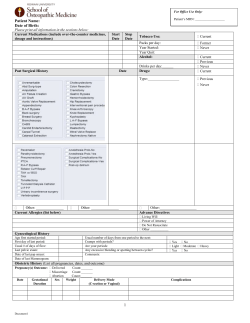 For Office Use Only: Patient`s MRN: Patient Name: Date of Birth