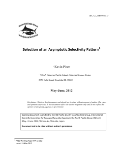 Selection of an Asymptotic Selectivity Pattern