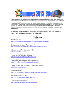 Summer Websites - Baltimore County Public Schools