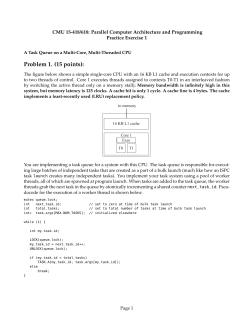 Exercise 1 - Parallel Computer Architecture and Programming