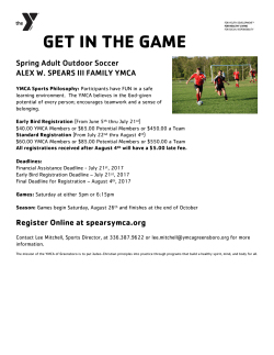 GET IN THE GAME - YMCA of Greensboro