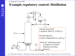 Plantwide control: Towards a systematic procedure
