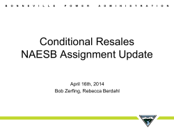 New NAESB OS Task Force Transmission Customer Reservation