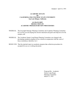 AS-356-91 Resolution on Academic Program Review Procedures