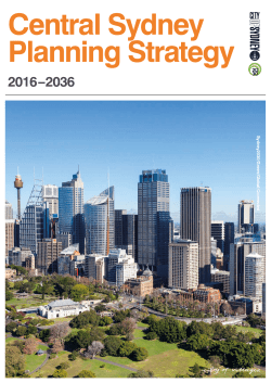 Central Sydney Planning Strategy - City of Sydney