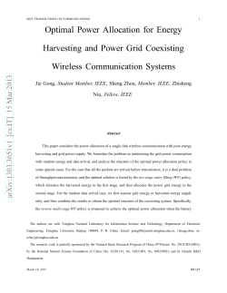 Optimal Power Allocation for Energy Harvesting and Power