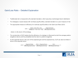 Gain/Loss Ratio &ndash; Detailed Explanation