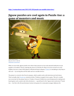 Jigsaw puzzles are cool again in Puzzle Axe: a game of monsters