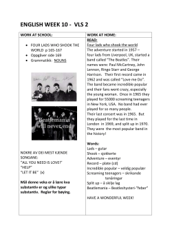 Four lads who shook the world