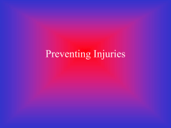 Preventing Injuries