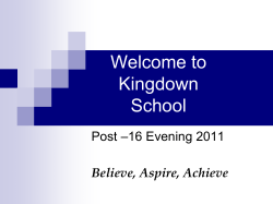 Applied - Kingdown School