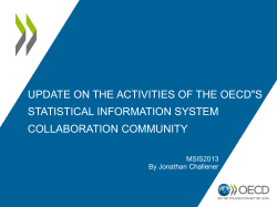 The OECD*s Statistical Information System Collaboration