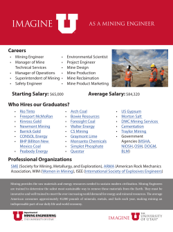 imagine - Department of Mining Engineering