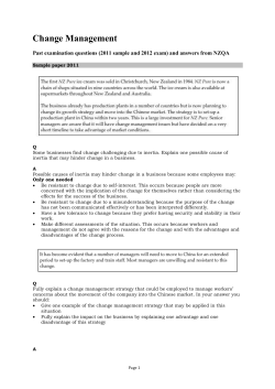 3.1 C Change Management exams