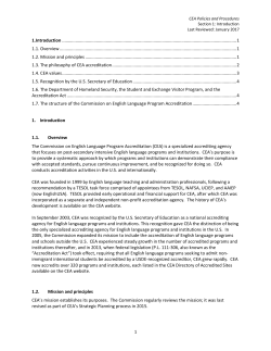 1 1.Introduction - CEA Accreditation