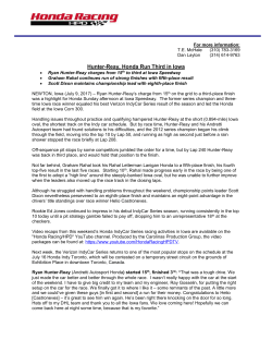 For more information: T.E. McHale (310) 783