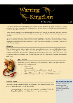 Overview Box Contents For New Players By