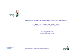 Alternative numerical method in continuum mechanics