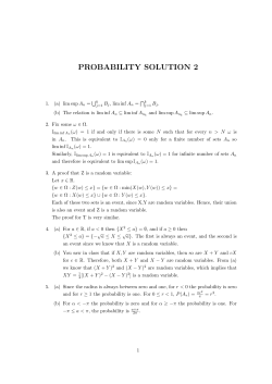 PROBABILITY SOLUTION 2