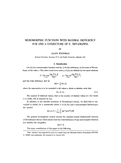 Meromorphic functions with maximal deficiency sum