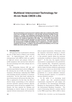 Multilevel Interconnect Technology for 45-nm Node CMOS