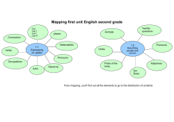 Mapping first unit English second grade