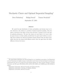 Stochastic Choice and Optimal Sequential Sampling