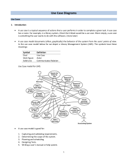 Use Case Diagrams