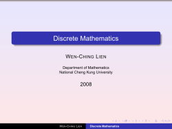 Discrete Mathematics