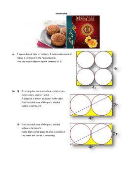 Mooncakes (a) A square box of side contains 4 moon