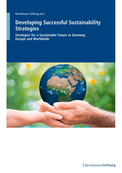 Developing Successful Sustainability Strategies
