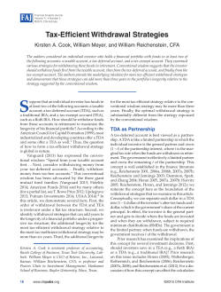 Tax-Efficient Withdrawal Strategies