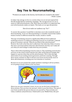 How do we make our audience say `Yes`?