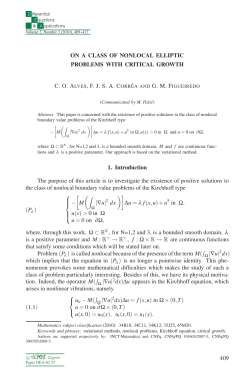 On a class of nonlocal elliptic problems with critical growth - Ele-Math