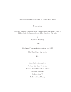 Disclosure in the Presence of Network Effects
