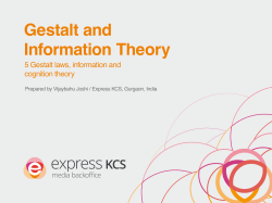 Gestalt and Information Theory
