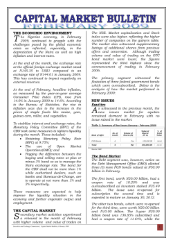 Securities and Exchange Commission | Capital Market Bulletin