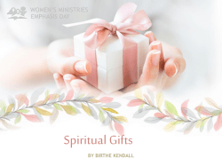 Powerpoint Spiritual Gifts Inventory