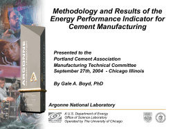 Draft EPI Results - The Portland Cement Association