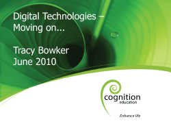 General presentation - Digital Technologies Guidelines