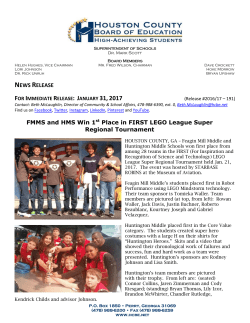 FMMS and HMS Win 1st Place in FIRST LEGO League Super