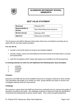 best value statement
