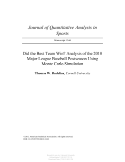 Journal of Quantitative Analysis in Sports