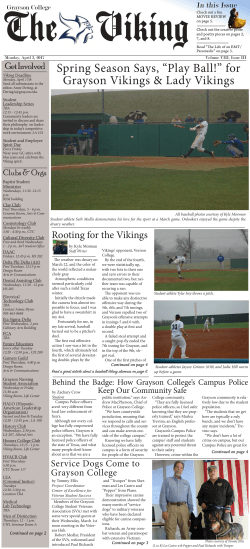 Spring Season Says, &ldquo;Play Ball!&rdquo; for Grayson