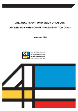 2011 oecd report on division of labour: addressing cross