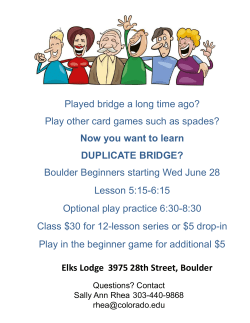 Played bridge a long time ago? Play other card games such as