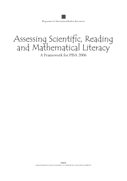 OECD 2006 Assessing Scientific, Reading and Mathematical Literacy
