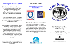 Mission Statements - Stoke Goldington CE First School